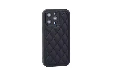 iPhone 16 Pro Max, 15, 14, 13 Uyumlu Elmas Kapitone Deri Telefon Kılıfı, Kadın Modeli - 7