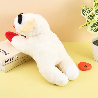Süper Yumuşak Peluş Koyun ve Köpek Sesli Evcil Hayvan Oyuncağı