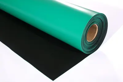 Green Anti-Static Rubber Workbench Mat, Heat and Wear Resistant - 7