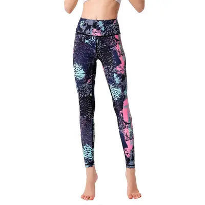 Printed Yoga Leggings, High-Waist, Butt-Lifting, High-Stretch - 11