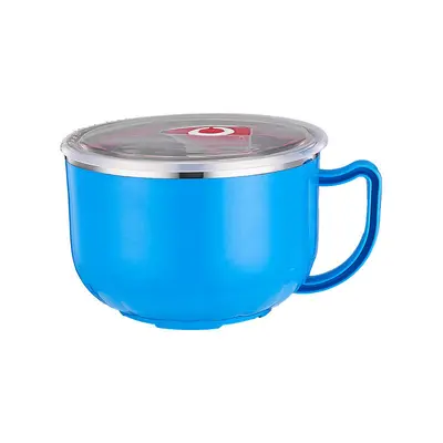 Kapaklı Paslanmaz Çelik Noodle Kasesi, Renkli - 3