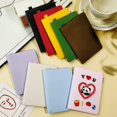 Pasaport sahibi, kimlik kartı sahibi, DIY kanvas kozmetik çantası, taşınabilir seyahat kimlik kartı koruyucu kapak, kart sahibi