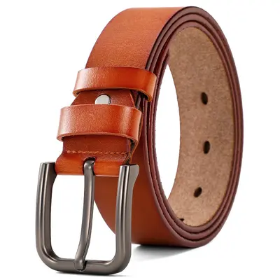 Neuer Herren-Vintage-Echtleder-Guertel mit Schnallenverschluss, Export-Grenzueberschreitung, bequeme Mode-Hosenguertel, direkte Fabrikversorgung, Lagerbestand verfuegbar - 8