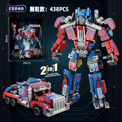 Lego Uyumlu Optimus Prime Dönüşen Robot Yapı Seti