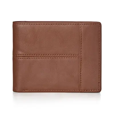 Retro Genuine Leather Men's Short Wallet, RFID Protection, Multi-Card Slots - 10