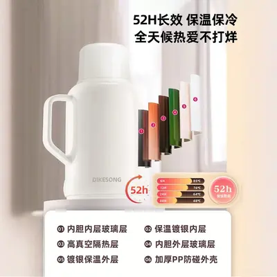 72-Hour Insulated Kettle with Glass Liner, Large Capacity Thermos - 3