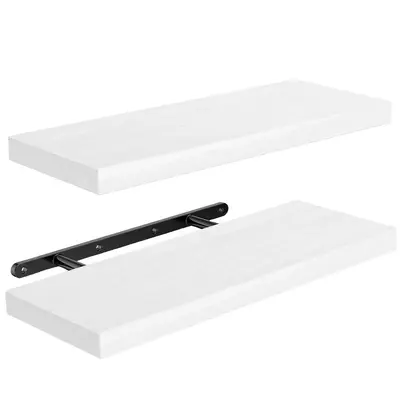 Wooden Floating Wall Shelf for Living Room and Bedroom - 12