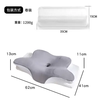 蝶形记忆棉枕头透气助睡眠单人学生宿舍专用护颈枕慢回弹四季通用