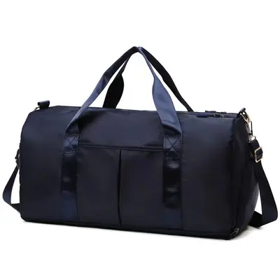 Sport bag with logo, travel bag, large-capacity yoga bag, swimming bag with shoe compartment, wet and dry separation feature, business travel luggage bag - 9