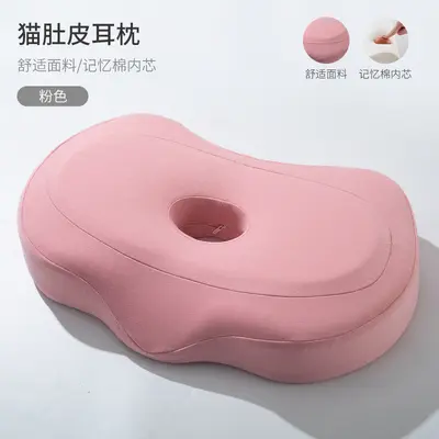Memory foam side sleeping pillow with ear hole - 9