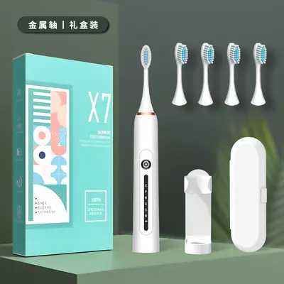 Smart Ultrasonic Electric Toothbrush, Rechargeable, Soft Bristle - 10
