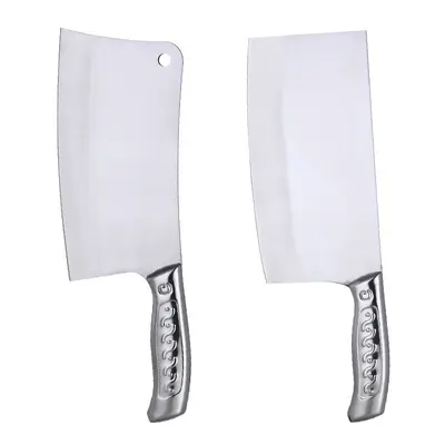 In-stock kitchen knife set stainless steel thickened slicing knife bone chopping knife set patterned handle home kitchen knife meat knife