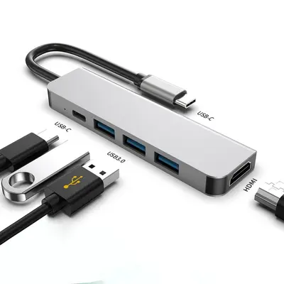 Type-C 5-in-1 docking station mobile phone tablet converter gaming console HDMI docking station USB hub