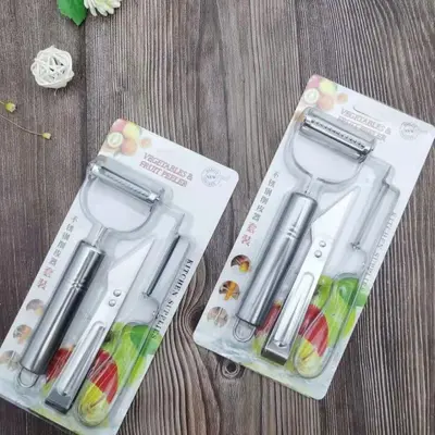 Paslanmaz çelik 3 parçalı soyucu seti