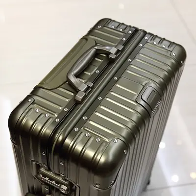 Alman malı tamamen alüminyum magnezyum alaşımlı valiz, iş adamları ve kadınlar için alüminyum çerçeveli tekerlekli çanta, 20 inç kabin boy valiz, Jiaxing sınır ötesi. - 11