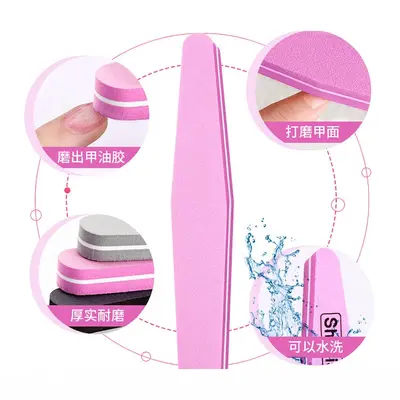 Nail polishing kit, sponge files and buffer strips - 5
