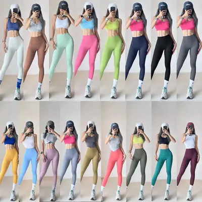 Hohe Taille nahtlose schnelltrocknende Yoga-Leggings