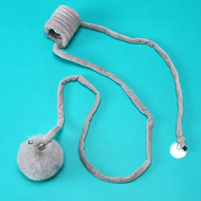 Suction Cup Spring Plush Ball Cat Toy with Retractable Elastic Rope - 10