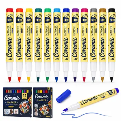 Ceramic paint marker set, waterproof, DIY - 5