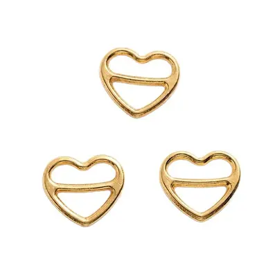 Heart-Shaped Hollow Metal Connector Clasp DIY Accessory - 6