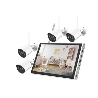 Kabelloses NVR-System 10,1-Zoll-Display wasserdichte Kamera-Set - 8