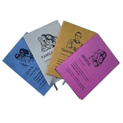 A5 Blank PU Leather Cover Notebook for Laser Engraving