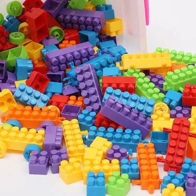 DIY Large Particle Building Blocks Set, Educational Toy for Ages 3-6 - 3