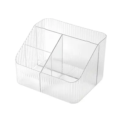 Transparent Cosmetic Storage Box Desk Organizer - 5