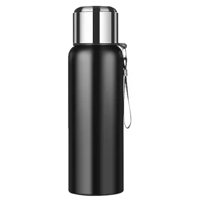316 Paslanmaz Çelik Büyük Tam Çelik Termos, Çay Süzgeçli, 1 Litre Üzeri Seyahat Şişesi - 6