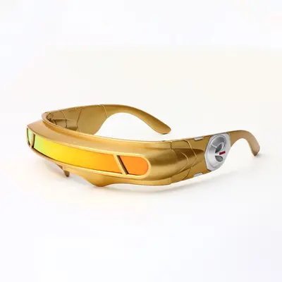 Retro Punk Space Sunglasses, UV-Protection, Laser Lenses