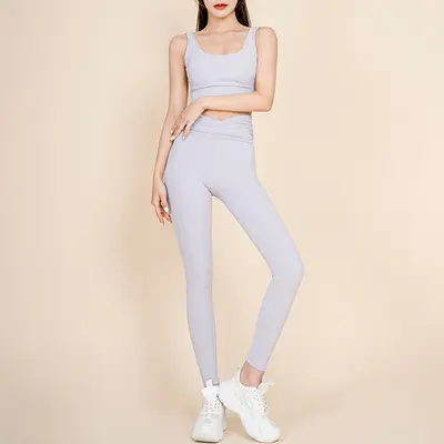 Kadın yoga pantolonu, nefes alabilen, kalça kaldıran yüksek bel spor pantolon, koşu, outdoor, hızlı kuruyan fitness, Avrupa Amerika tarzı elastik