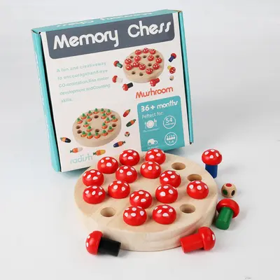 Radish Mushroom Memory Chess Children's Concentration Game