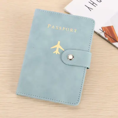 PU leather passport wallet, document storage, multi-card - 8