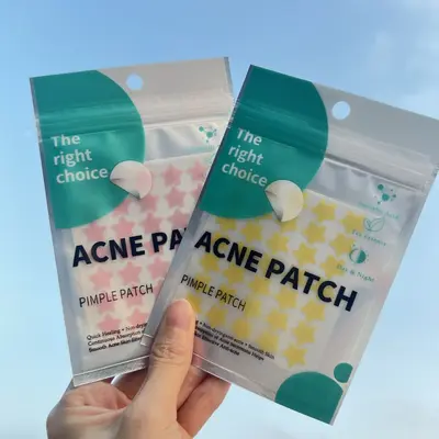 Colorful Star-Shaped Hydrocolloid Acne Patches, Portable
