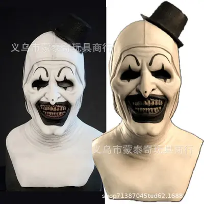 Halloween Horror-Kopfbedeckung Gruselige Clown-Latex-Kopfmaske