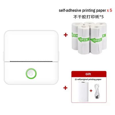 Amazon'un en çok satan taşınabilir mini yazıcısı kablosuz, cep telefonu Bluetooth'una bağlanabilir küçük ev fotoğraf yazıcısı - 11