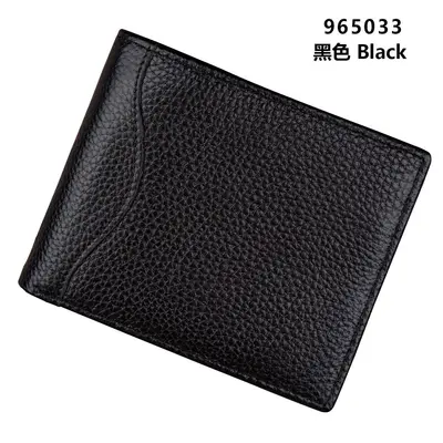 Genuine Leather RFID-Blocking Men's Coin Wallet with Card Slots - 11