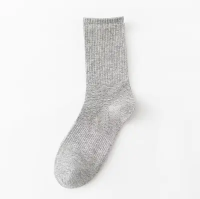 Zhuji Socken für Herren, mittelhoch bis hochschaft, schwarz/weiß, reine Baumwolle, atmungsaktiv, geruchshemmend, schweißabsorbierend, Sportsocken mit Frottee-Sohle für Frühling und Sommer - 9