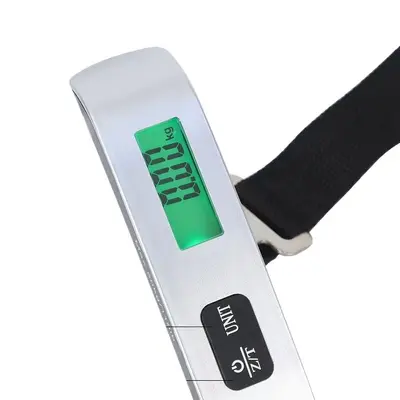 Sınır Ötesi El Tipi Tartı Askı Elektronik Tartı 50KG Taşınabilir Bagaj Tartısı Ev Kullanımı El Tipi Ağırlık Tartısı Kalın Saplı El Tipi Tartı