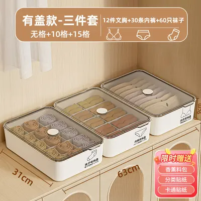 Aufbewahrungsbox für Unterwäsche, 3-in-1 Organizer - 7