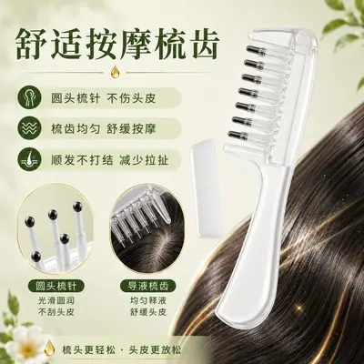 Minoxidil-Kopfhaut-Applikator mit Rollkugel und Massagekamm