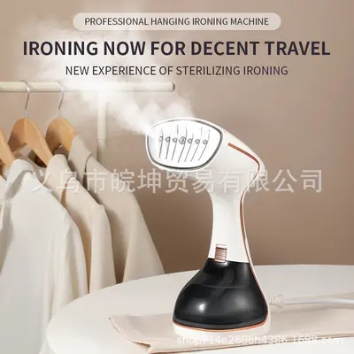 Handheld garment steamer, touch screen, vertical iron function