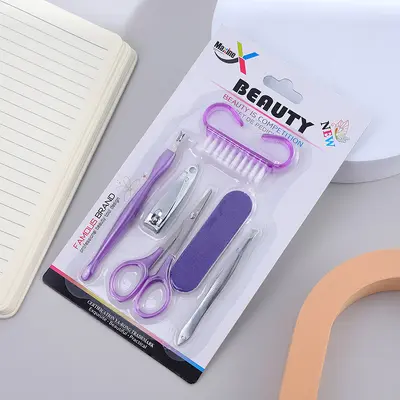 Pedikür bıçağı paslanmaz çelik tırnak makası seti ölü deriyi gidermek için ev aletleri tırnak makası manikür seti üç renkli emme kartı 94