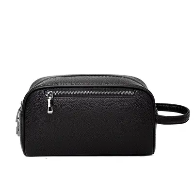 Men's Clutch Bag with Coin Pocket, Fingerprint Lock, Large Capacity - 11