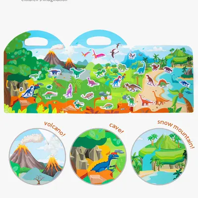 Children's Scene Sticker Quiet Book, Early Education and Focus Training - 3