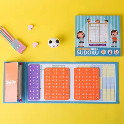 Manyetik 4'ü 1 Arada Sudoku Kitap Tipi Ebeveyn-Çocuk Zeka Oyunu - 4