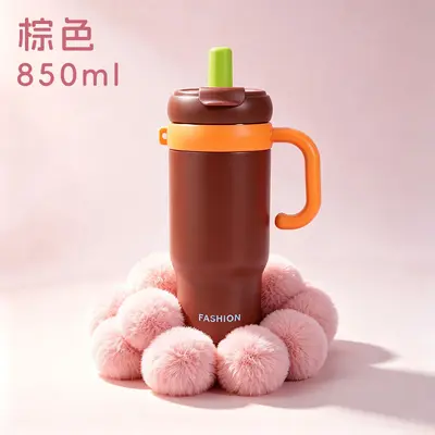 Giant Thermos Cup with Handle, Large Capacity - 10