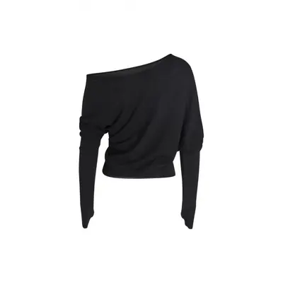 iamgia Off-Shoulder Long-Sleeve Top and Denim Skirt Set