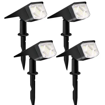 Новый уличный солнечный прожектор 38LED высокой яркости, точечный садовый светильник для двора, садовой дорожки, дерева и декоративного газона