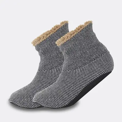 Herren-Thermosocken mit Antirutsch-Noppen und Fleecefutter - 10